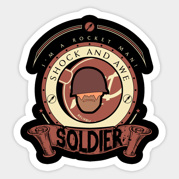 Soldier - Red Team Sticker by FlashRepublic